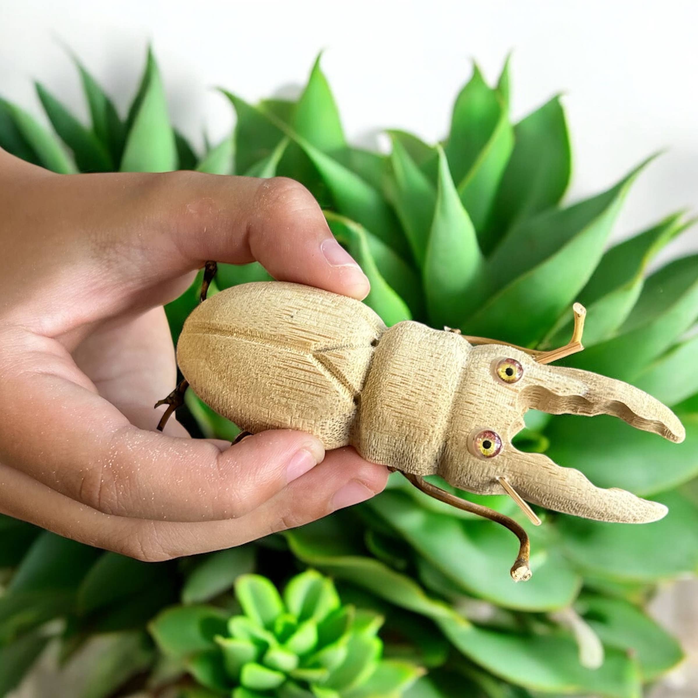 Handmade Bamboo Stag Beetle