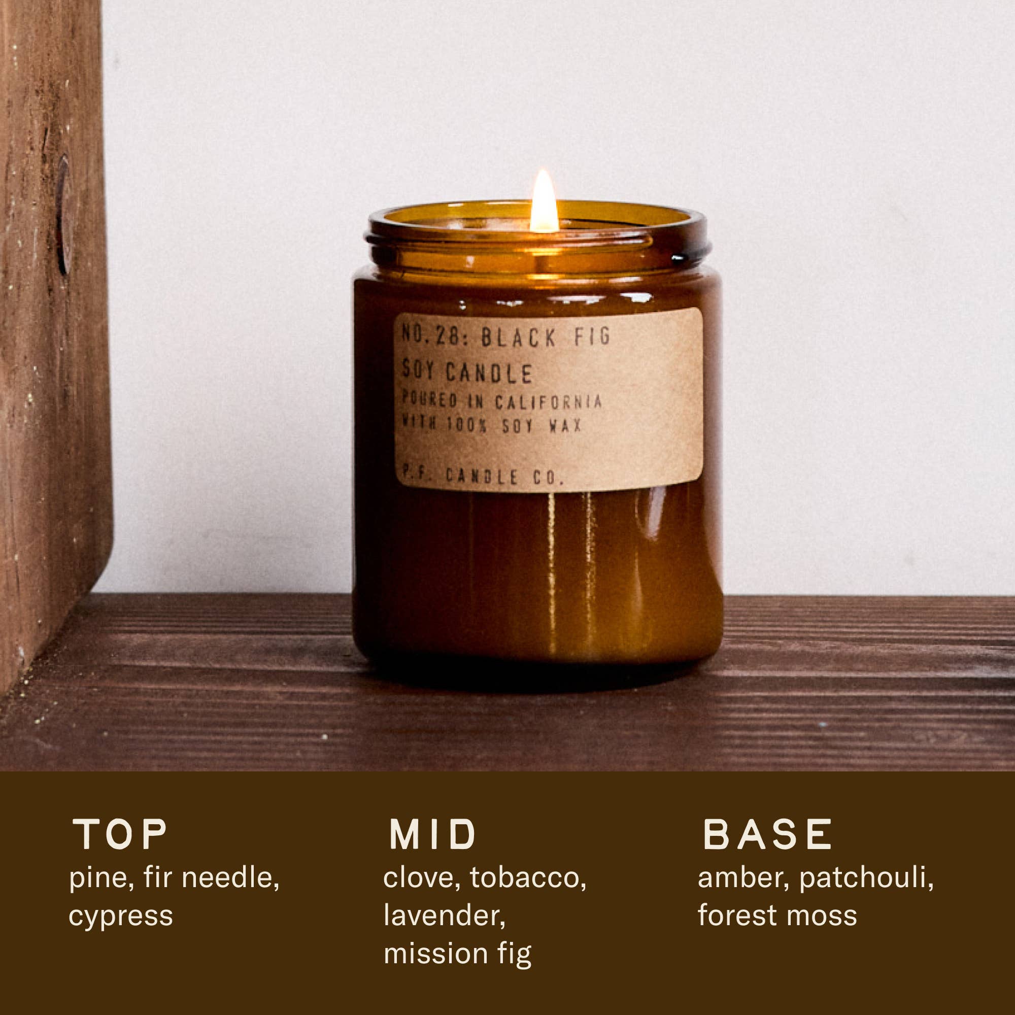 P.F. Candle Co. Black Fig - 7.2 oz Standard Soy Candle