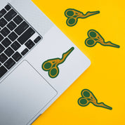 Stork Scissors Sticker - Vinyl Waterproof Sticker