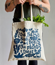 Tote Bag - Love Birds & Bees