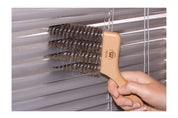 Redecker Window Blind Brush, Dark Goat Hair - 12cm