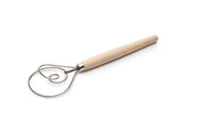 Fox Run Danish Dough Whisk- Stainless Steel and Wood, 12"