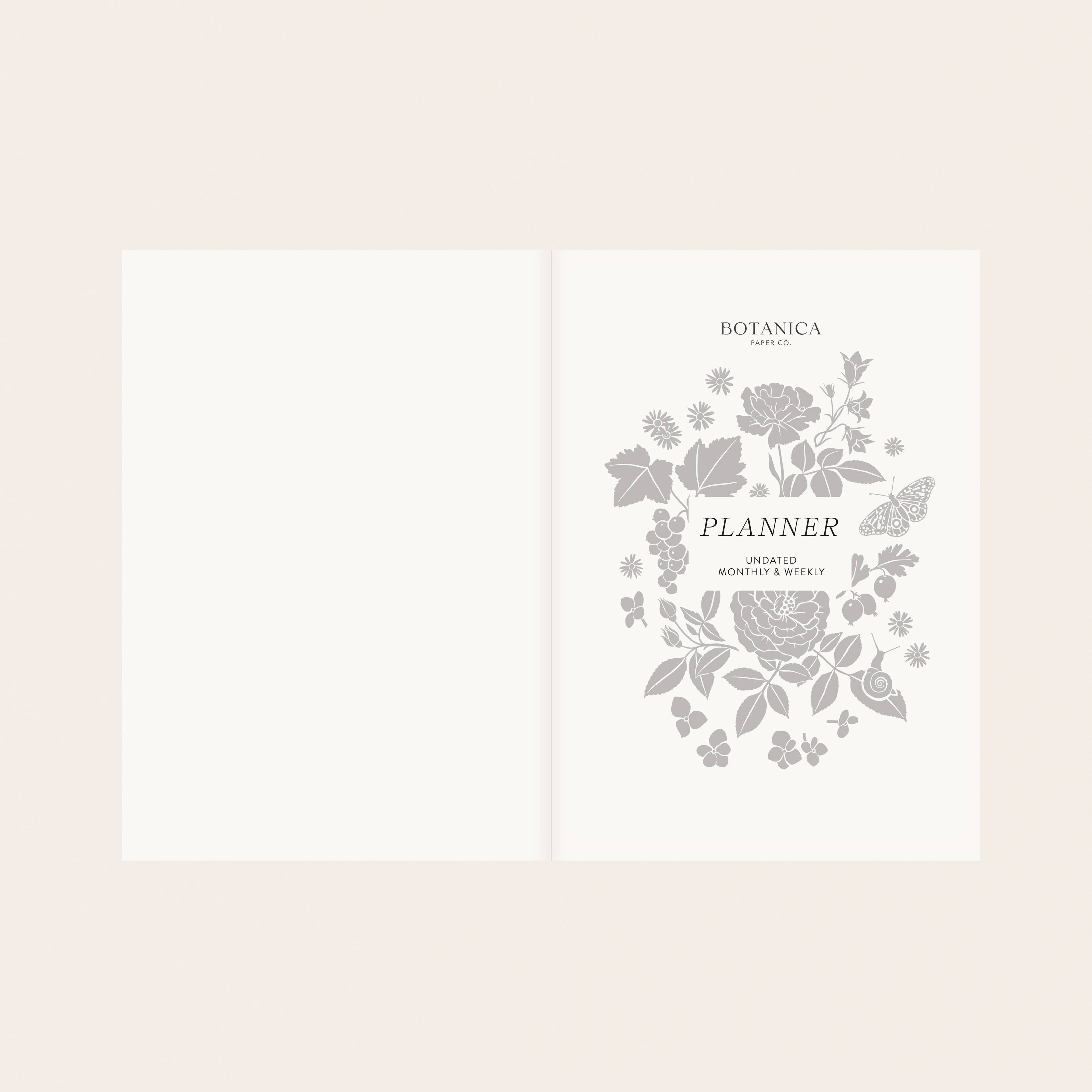 LINEN-BOUND UNDATED PLANNER