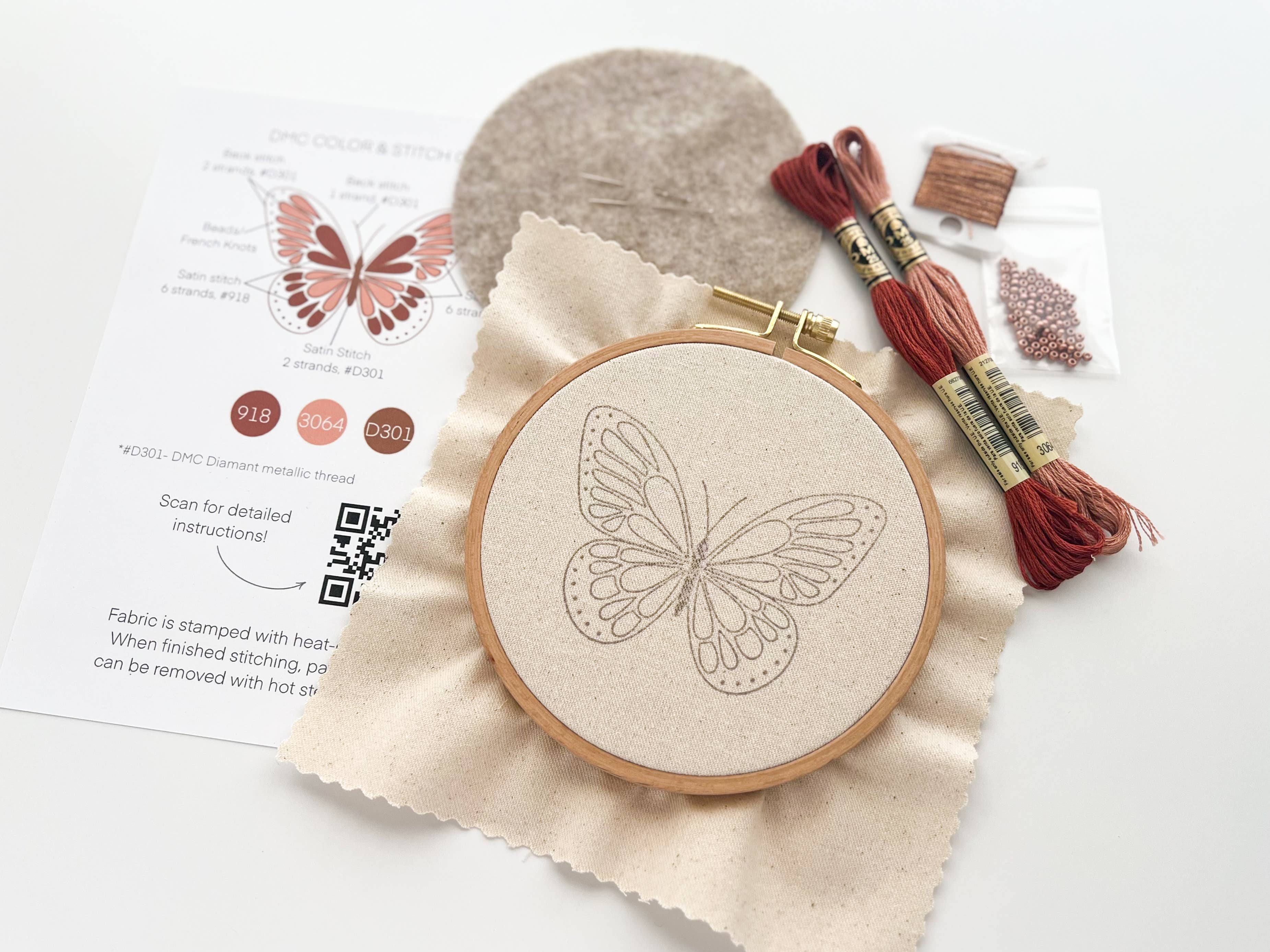 Butterfly Embroidery Kit