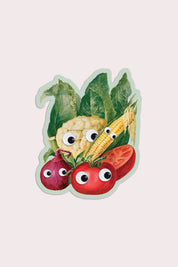Stay Home Club Googly Veg Sticker | Waterproof Vinyl Sticker