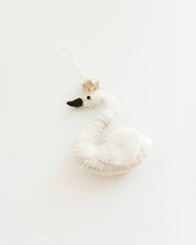 Swan Princess Felt Ornament | Handcrafted in Nepal