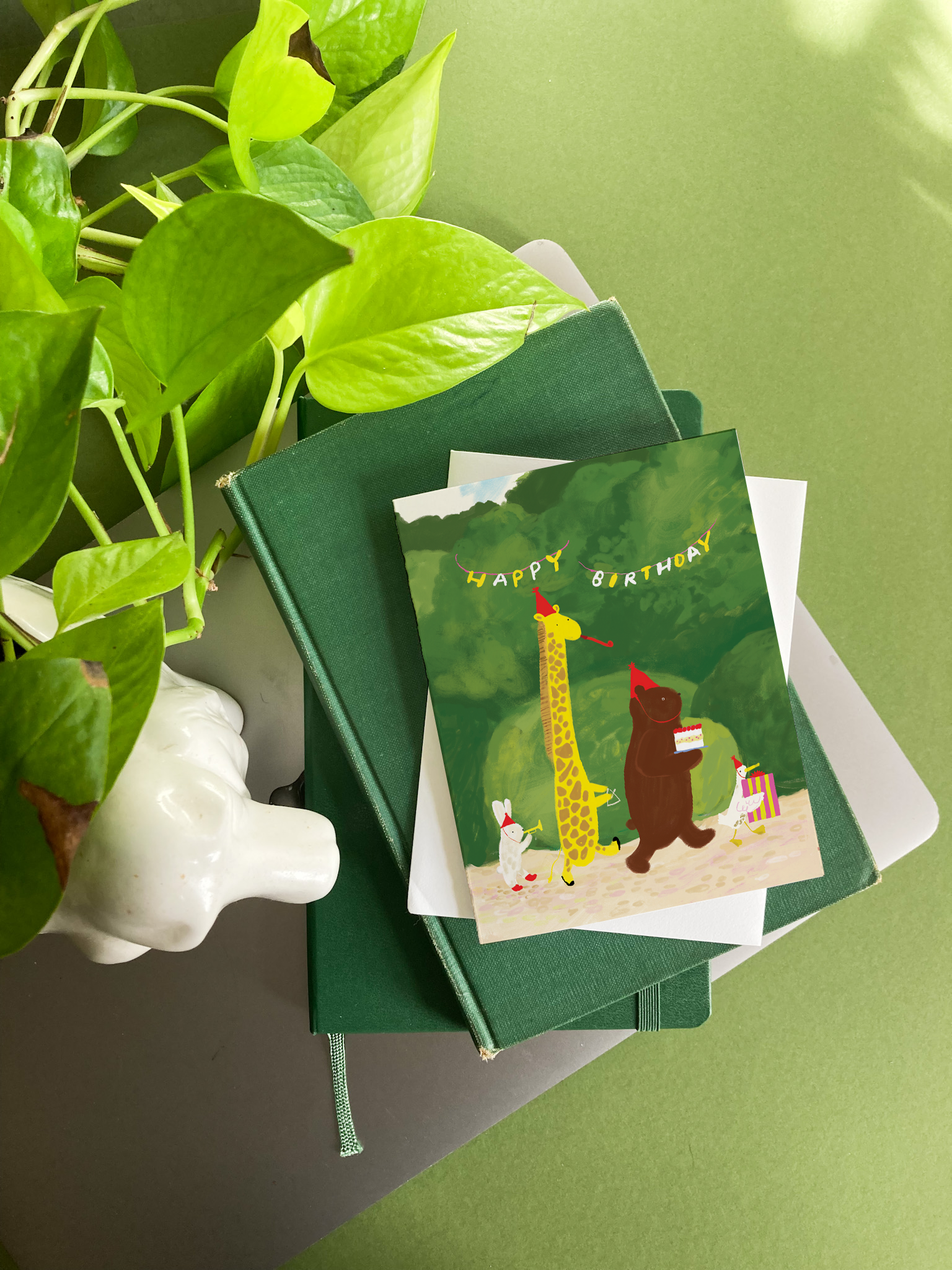 Birthday Parade - Woodland Animal Birthday Card