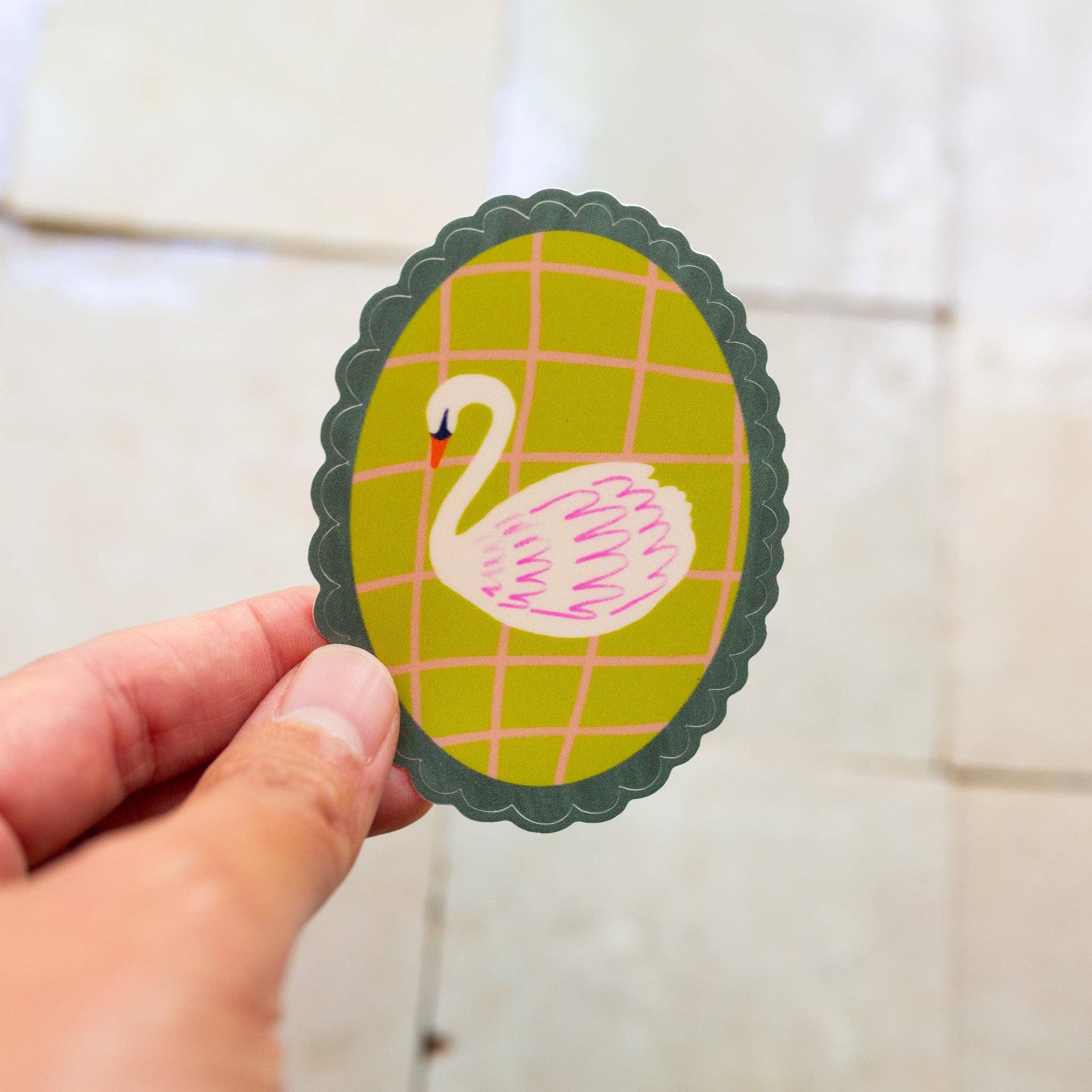 Swan Sticker