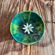 Ceramic Barrel Cactus Incense Burner