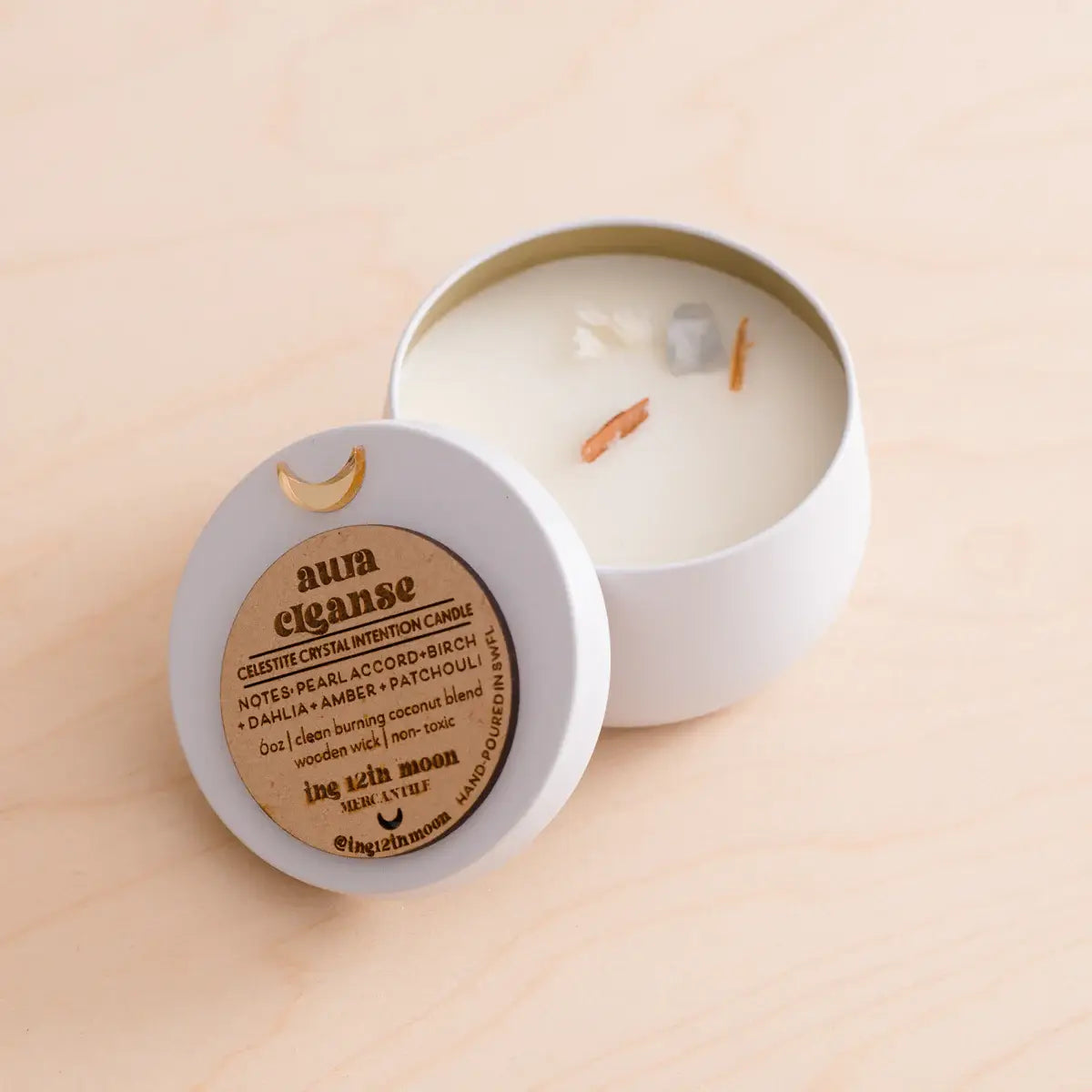 AURA CLEANSE Coconut Wax Candle - Aromatherapy