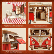 3D Wooden Puzzle: Camper Van