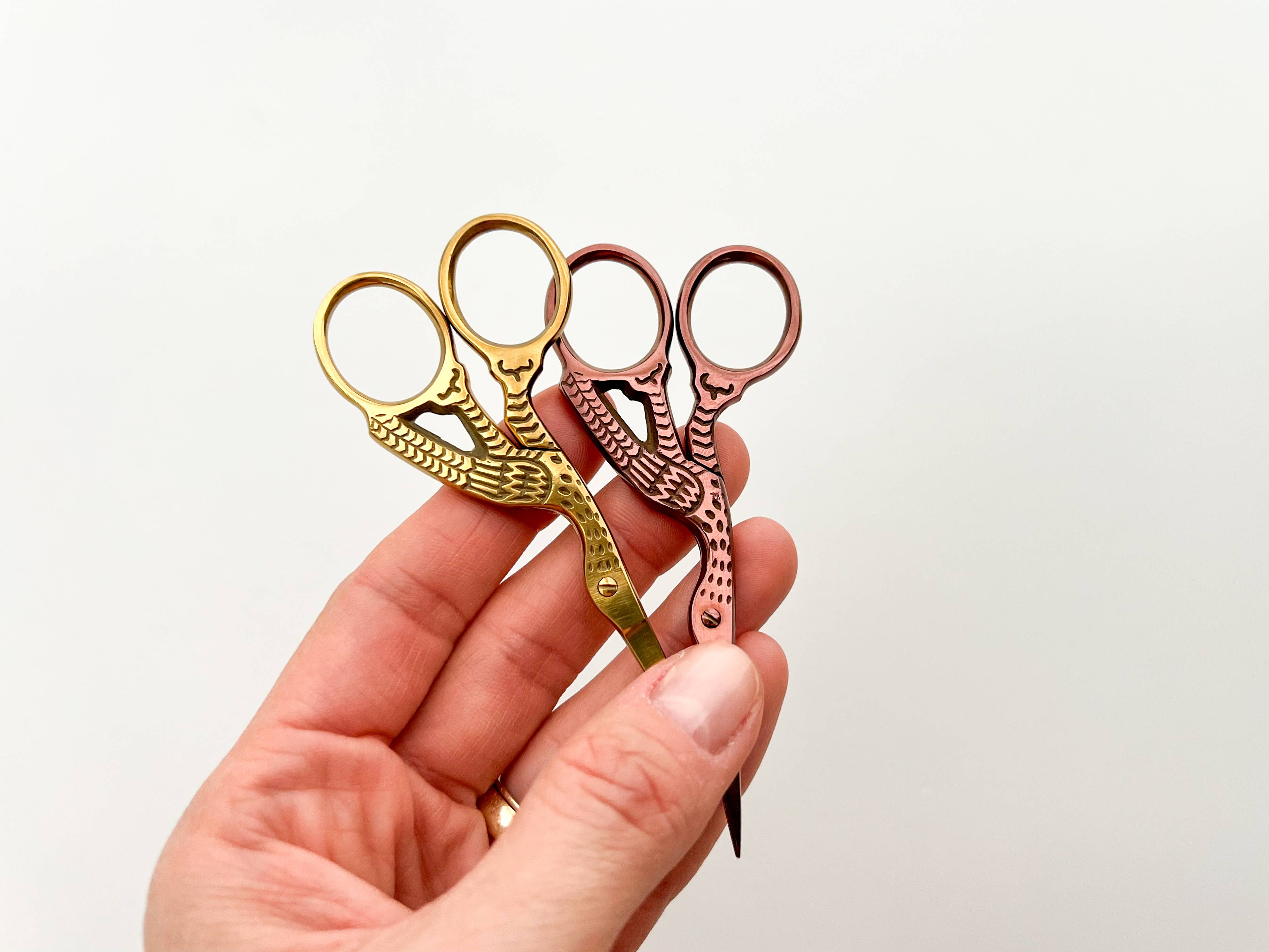 Classic Stork Embroidery Scissors