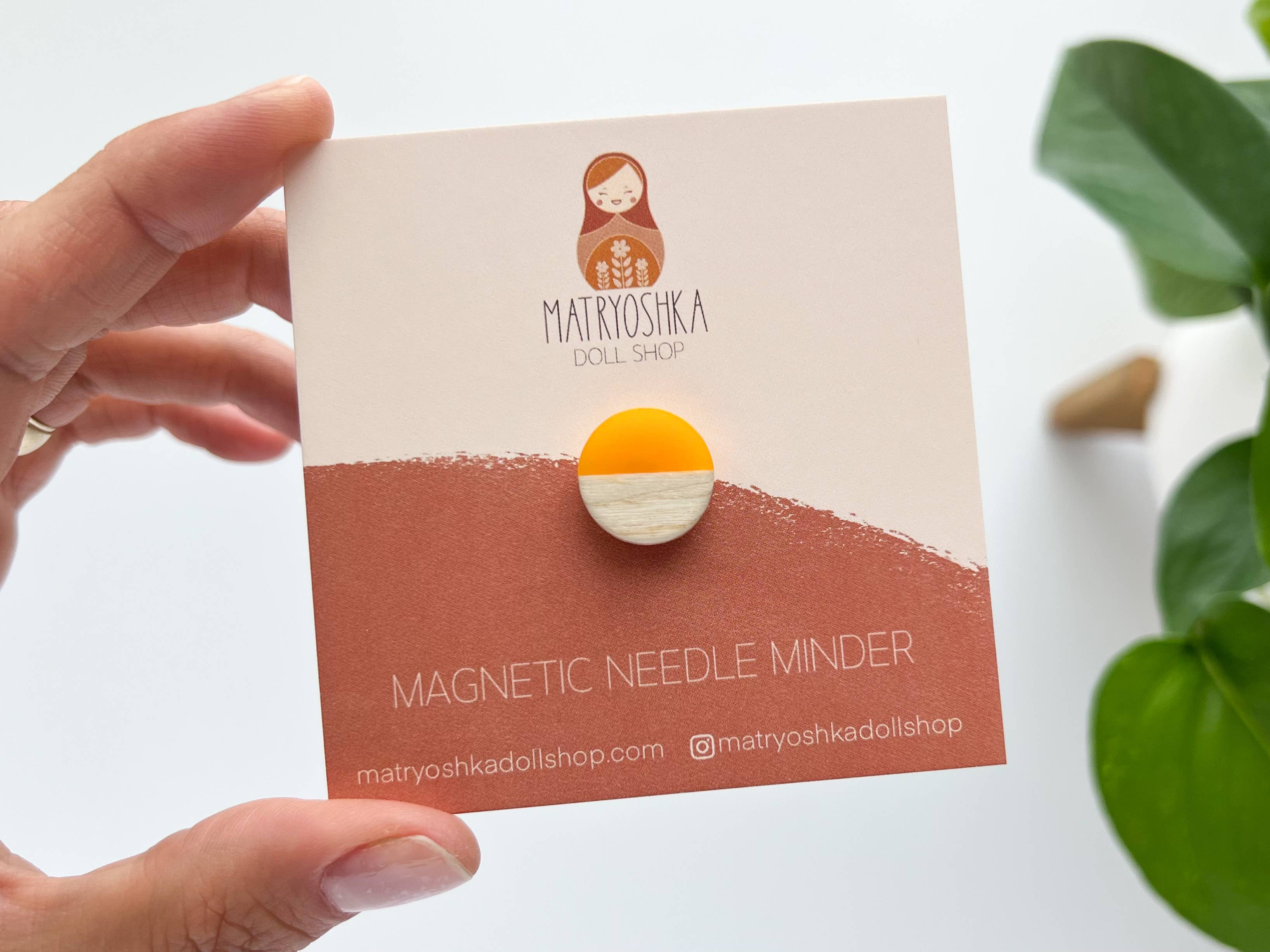 Circle magnetic needle minder, needle magnet