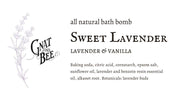 Gnat & Bee Sweet Lavender | Natural Bath Bomb
