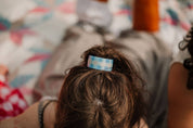 Gingham Ponytail Clip