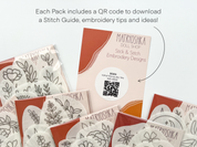 Floral Stick & Stitch Floral Embroidery Patterns for Clothing