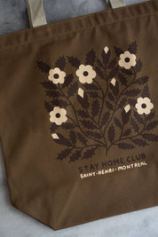 Blooms 1858 Big Zip Tote (Biscuit)