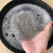 Outset Chain Mail Cast Iron Cleaner and Scrubber, 8” x 6”