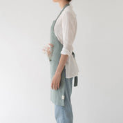 Linen Tales Daily Apron- Green Milieu