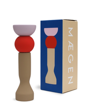 Maegen Stacks – Tomato Tall Candlestick Holder