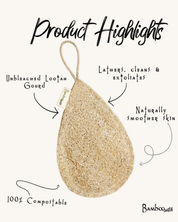 Large Exfoliating Loofah- Teardrop | Skin Care Bestseller