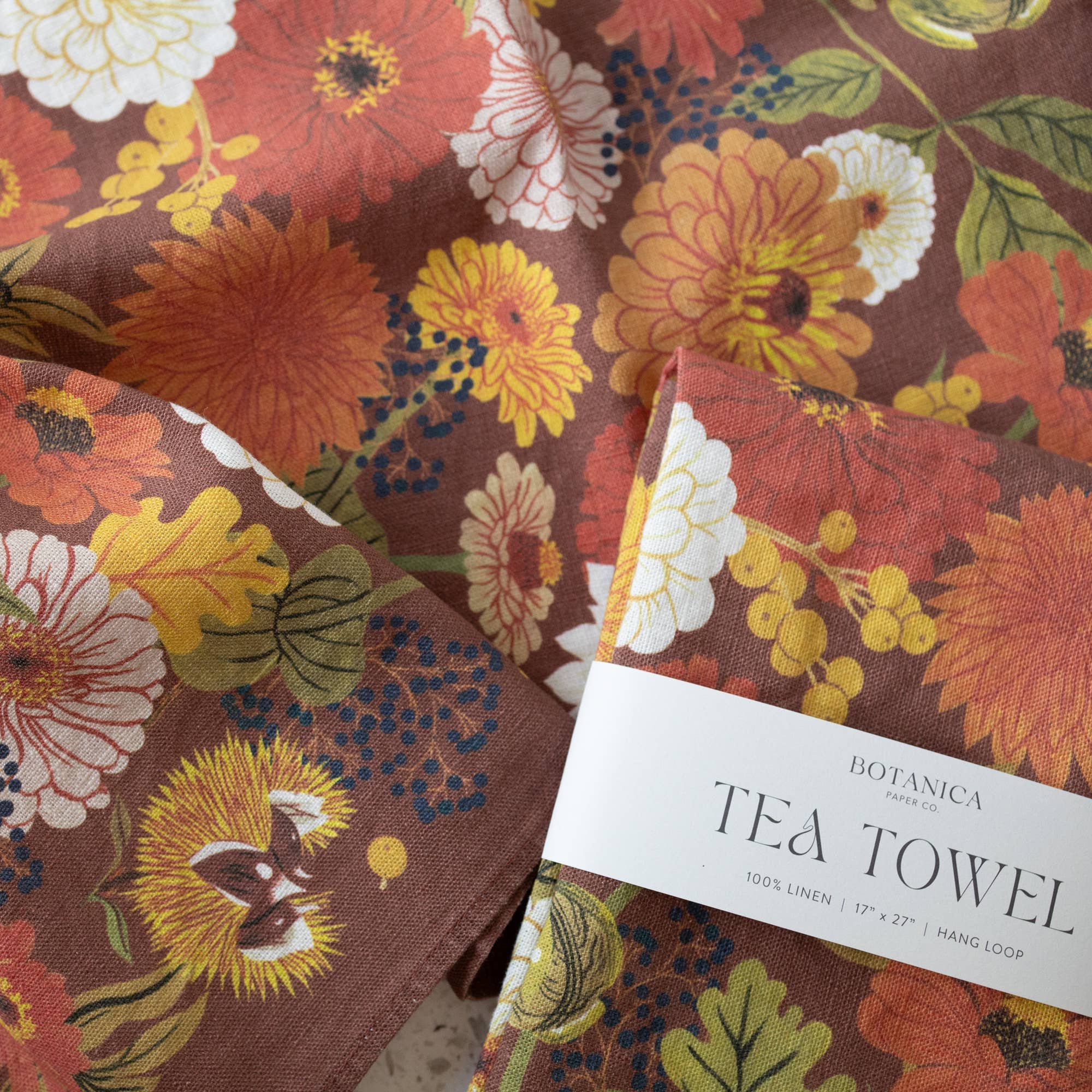 AUTUMN | 100% LINEN TEA TOWEL