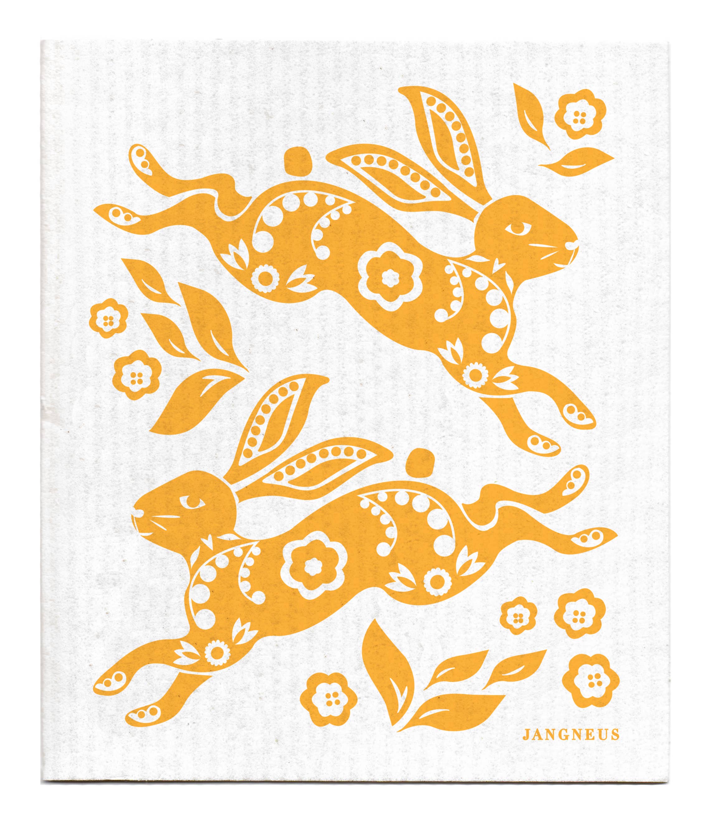 Swedish Dishcloth - Hare - Ochre