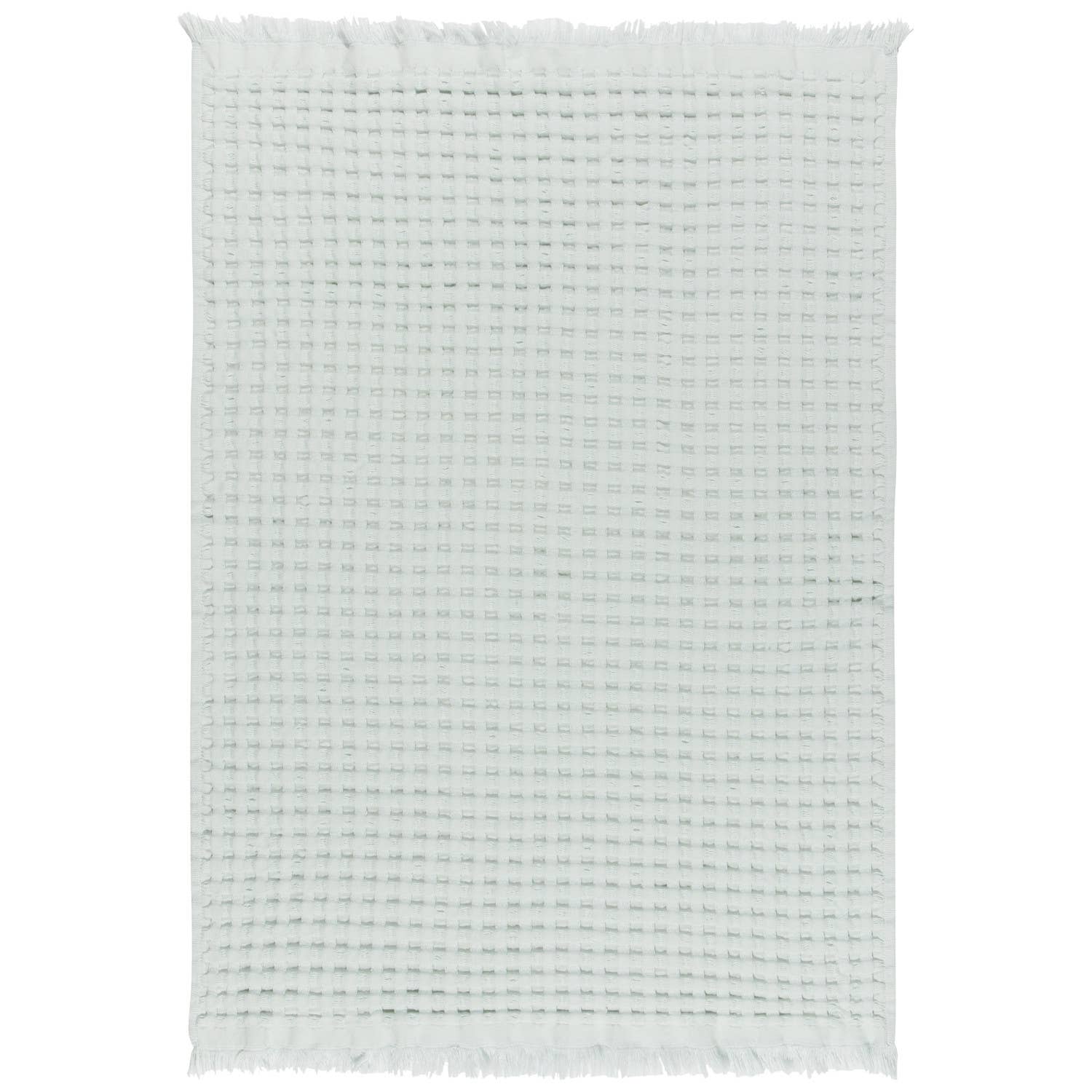 Mist Organic Cotton Waffle Hand Towel