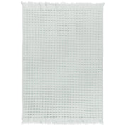 Mist Organic Cotton Waffle Hand Towel