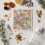 Flowers Of The Month Swedish Dishcloth