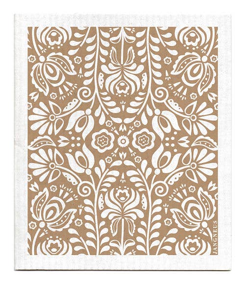 Swedish Dishcloth - Scandi Bloom - Sand