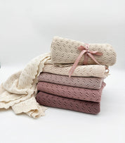 Grace Knitted Cotton Baby Blanket
