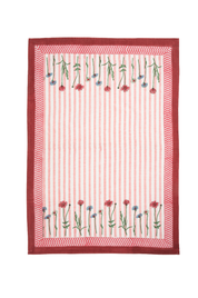 Wildflower Blockprint Dish Towel