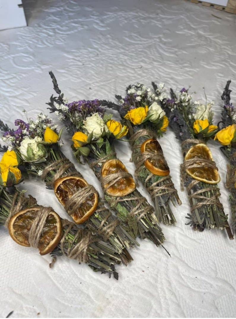 Lavender, Mint, Lemon Spring Smudge Stick