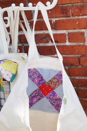 Springfield Mercantile Co. Custom Recycled Cotton Reusable Shopping Tote Bag with Removable Bow