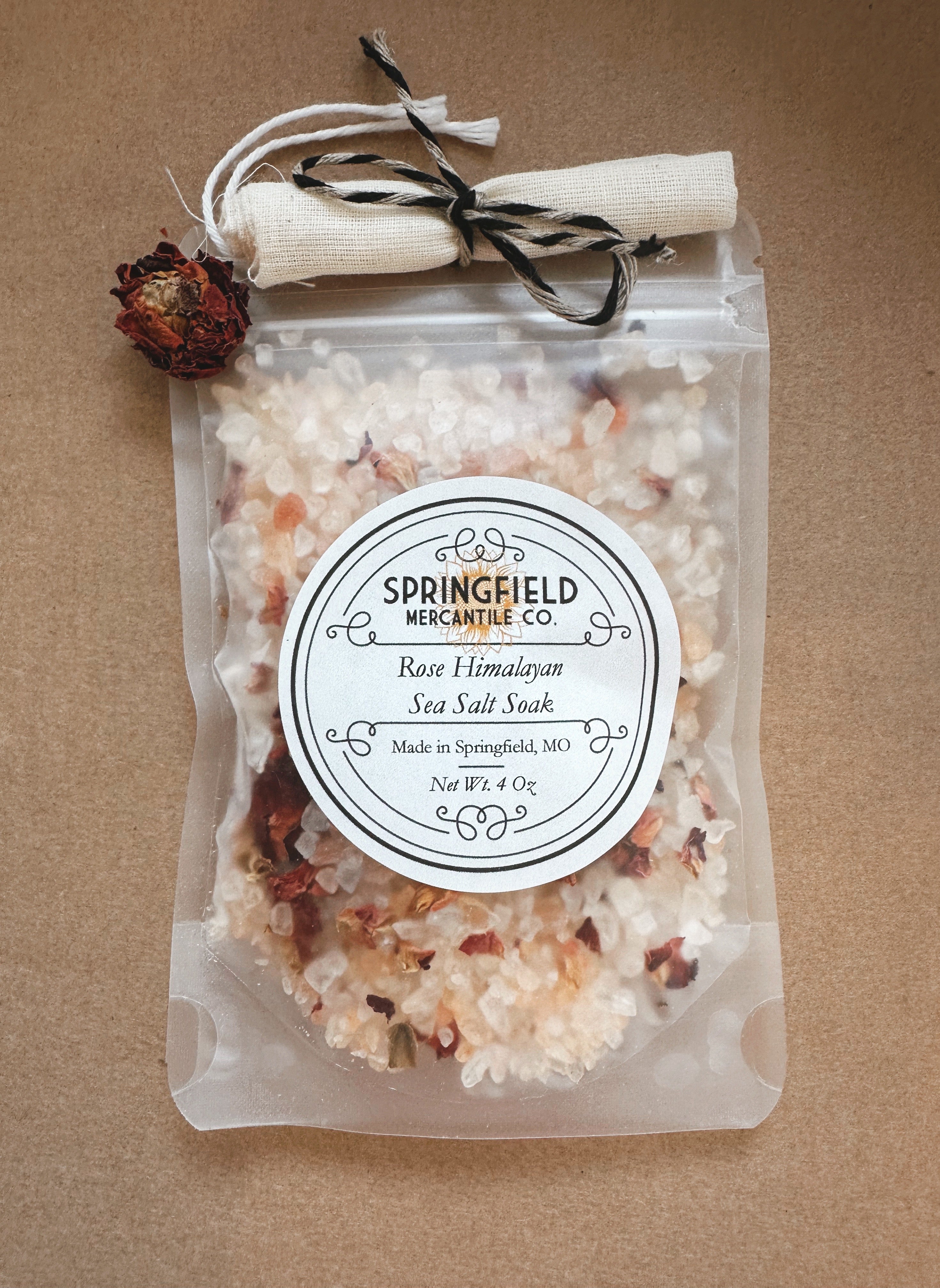 Springfield Mercantile Co. Rose Himalayan Sea Salt Soak