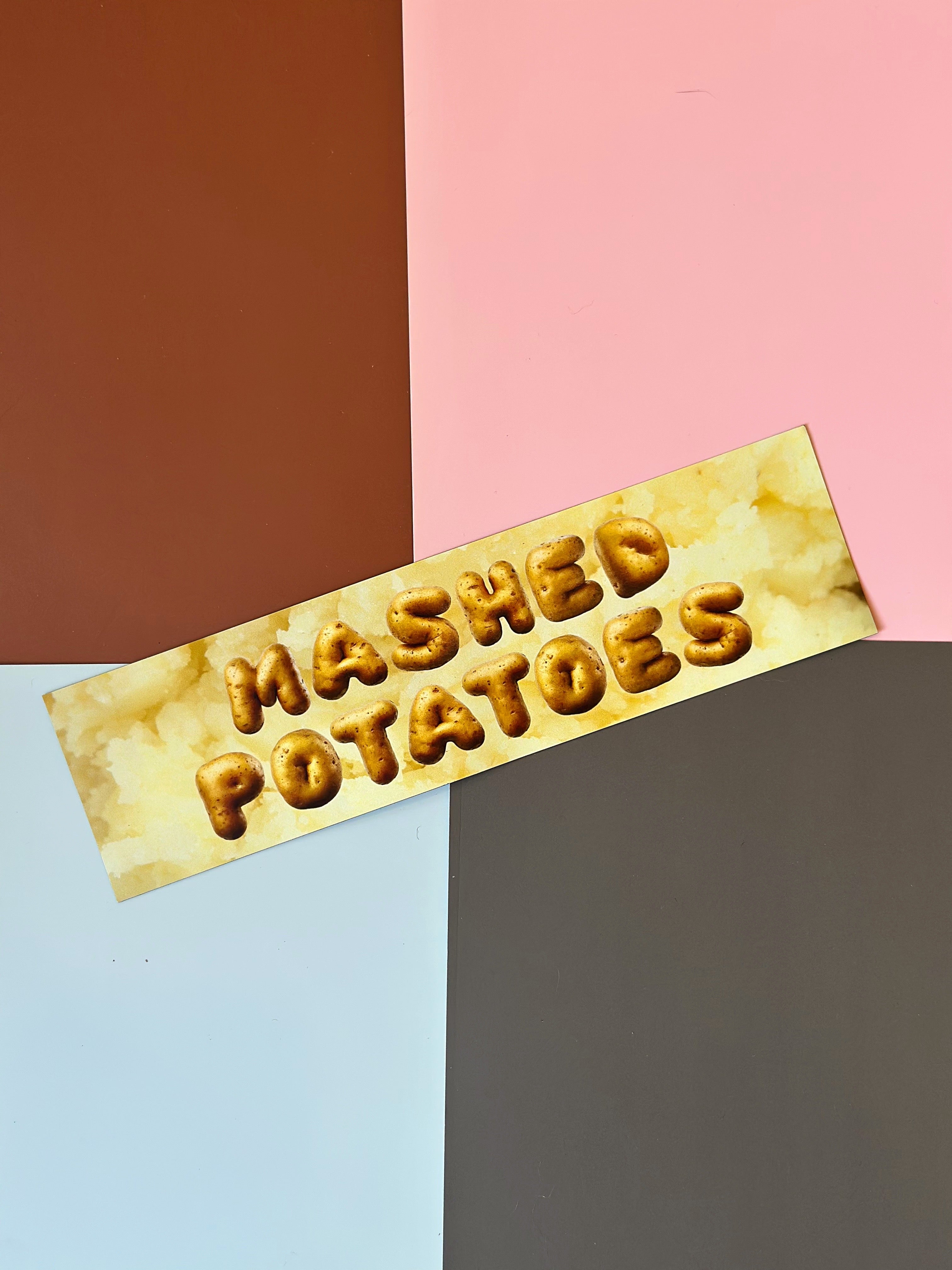 Springfield Mercantile Co. Mashed Potatoes Magnetic Bumper Sticker