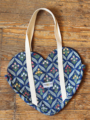 Springfield Mercantile Co. Blue Diamond Heart Tote Bag