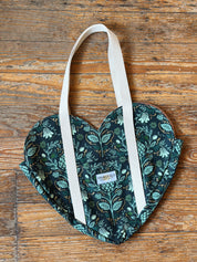 Springfield Mercantile Co. Artichoke Print Heart Tote Bag