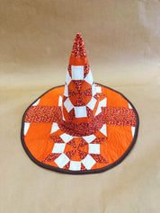 Handmade Witch Hat- Orange