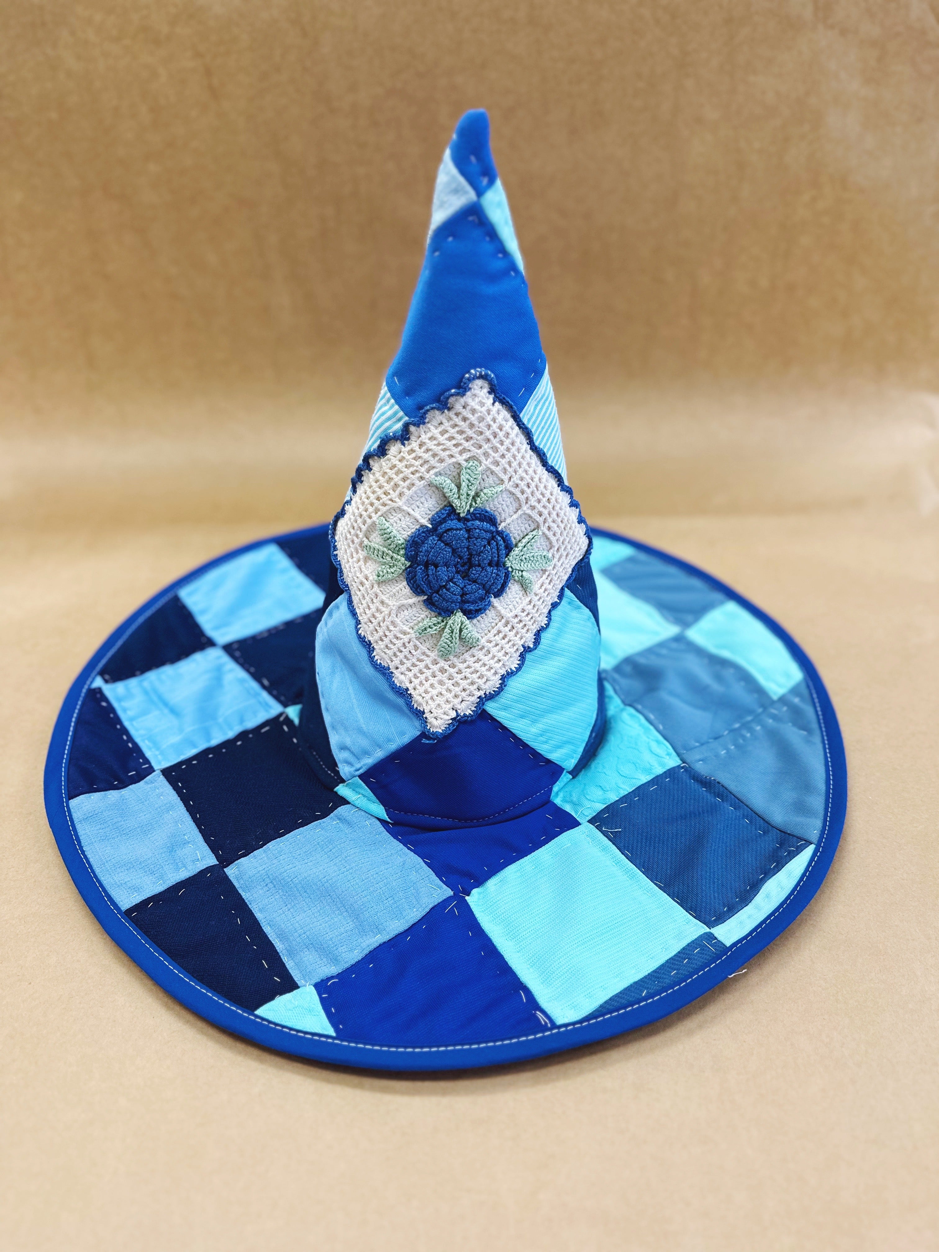 Handmade Witch Hat- Blue