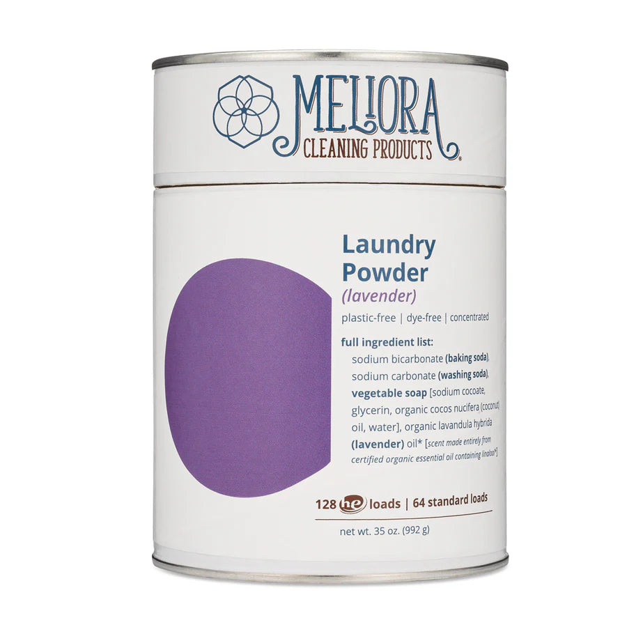 Meliora Lemon Laundry Powder Detergent - 128 HE (64 Standard) Loads - Plastic-Free (Copy)