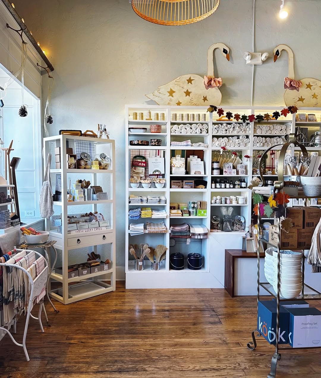 Image of Springfield Mercantile Co. interior showing a bright and cheerful wide shot of New Arrival home goods on the about page. 
Keywords: Springfield Mercantile Co., About Us, Peek Into Our Shop, New Arrivals, bright and cheerful wide shot of New Arrival home goods image, online shop, Shopify
