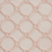 Fringed Tufted Throw Blanket, Moroccan Geometric, Pink