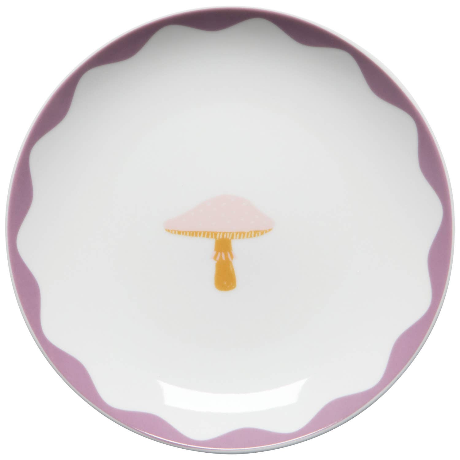 Mushroom Gems Appetizer Plates Set of 4