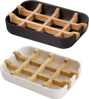 Eco-Lux friendly biodegradable bamboo soap dish