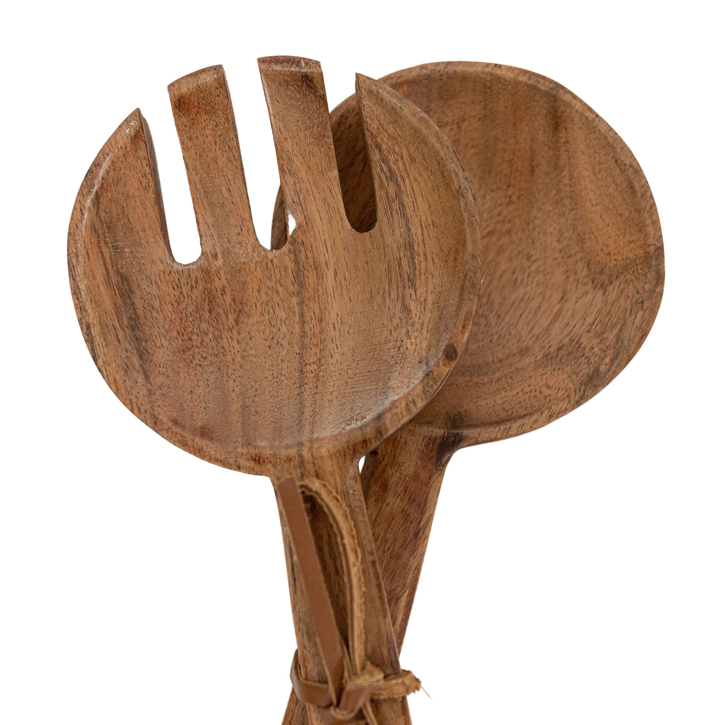 Prairie Set 2 Serving Utensils Acacia Wood