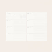 LINEN-BOUND UNDATED PLANNER