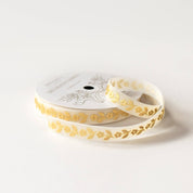 Gold Daisy Velvet Ribbon
