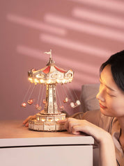 Electro-Mechanical Wooden Puzzle: Swing Ride